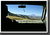 Driving to Refugio Chacaltaya