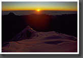 Sunrise over the Yungas